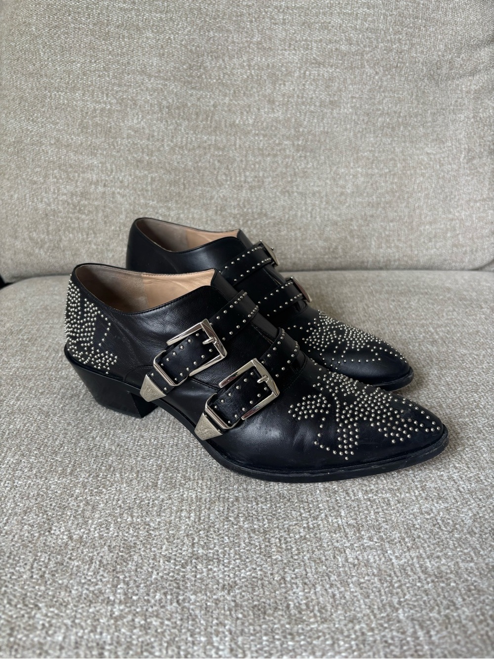 Chloe Susanna Ankle Books in Black Size Euro 40.5